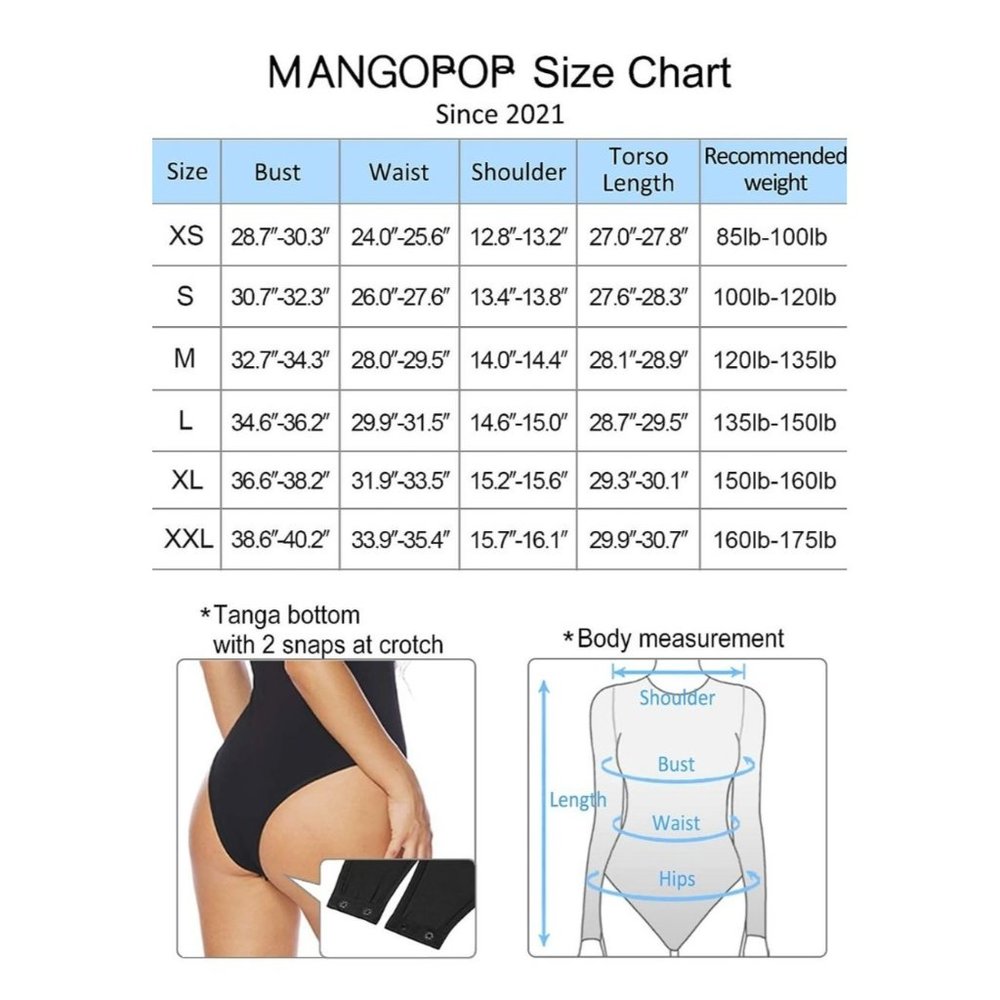Black Mangopop bodysuit, size small - Picture 4 of 5